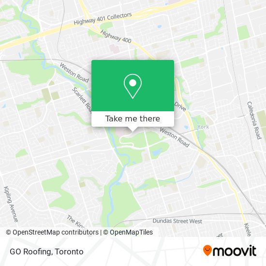 GO Roofing map