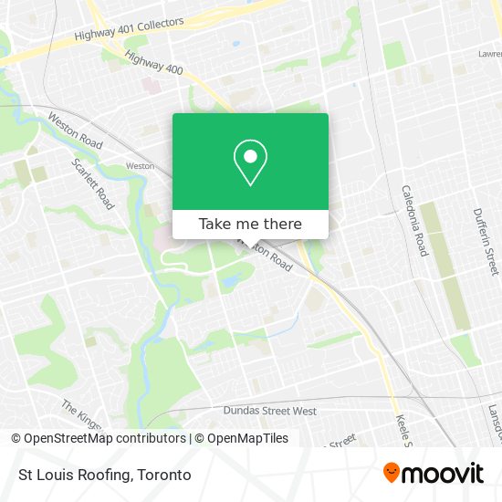 St Louis Roofing map