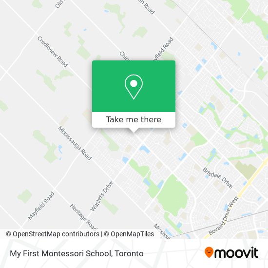 My First Montessori School map