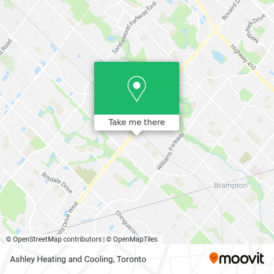 Ashley Heating and Cooling map