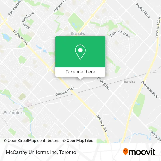 McCarthy Uniforms Inc map