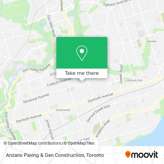 Anzano Paving & Gen Construction map