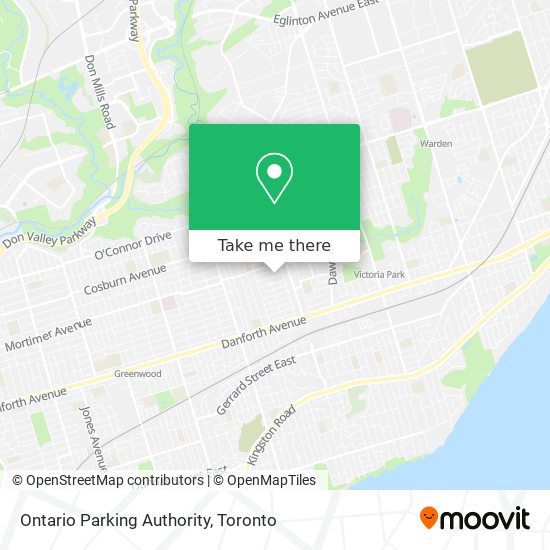 Ontario Parking Authority map