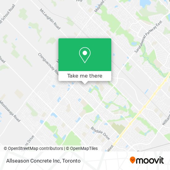 Allseason Concrete Inc map