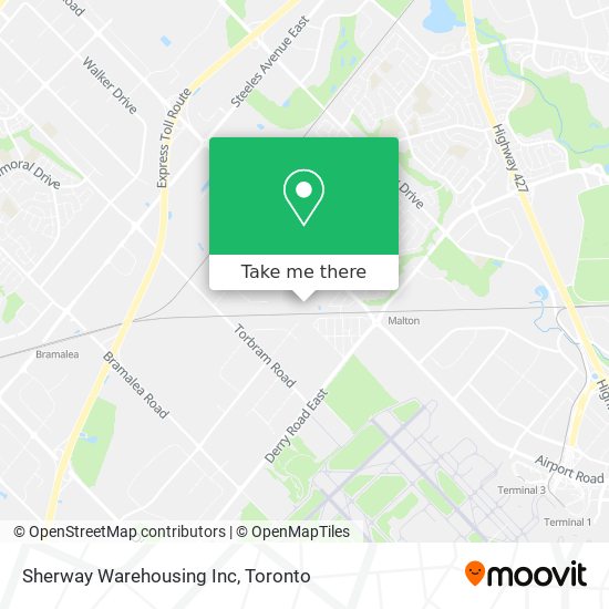 Sherway Warehousing Inc map