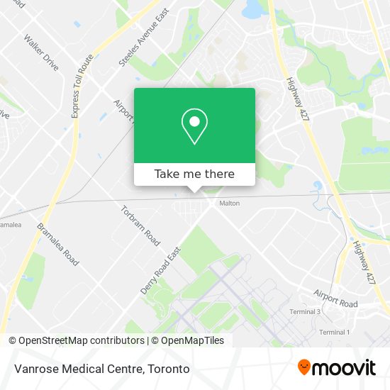 Vanrose Medical Centre map