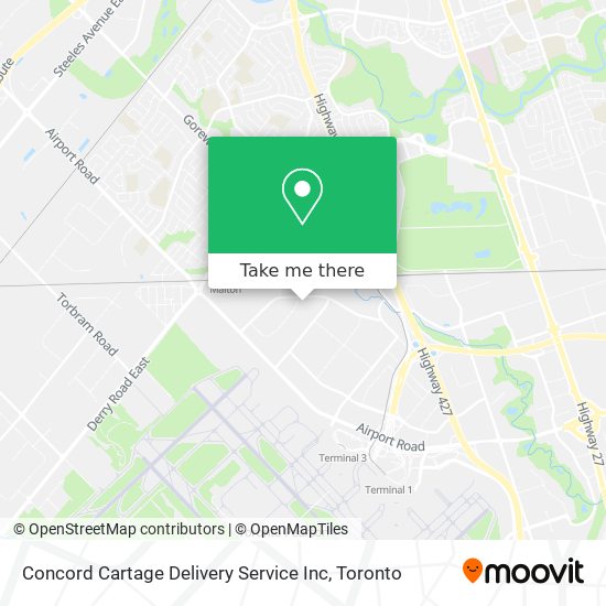 Concord Cartage Delivery Service Inc map