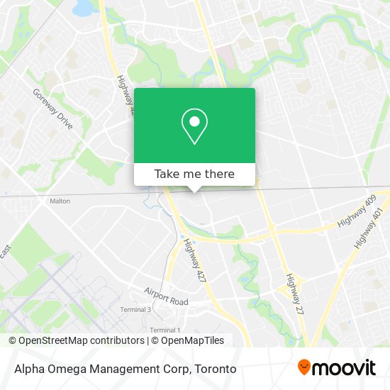 Alpha Omega Management Corp map