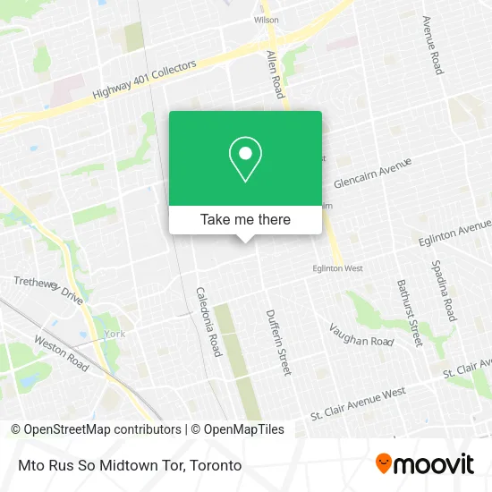 Mto Rus So Midtown Tor map