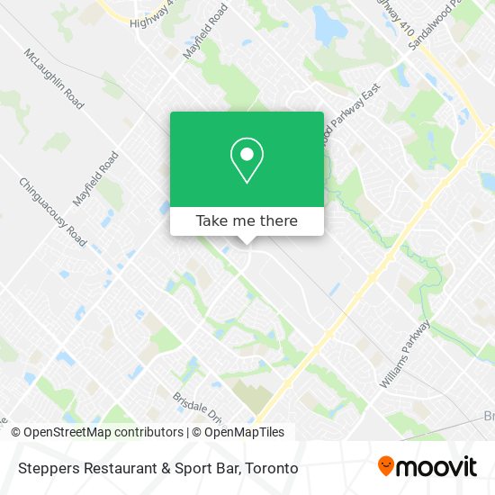 Steppers Restaurant & Sport Bar map