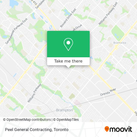 Peel General Contracting map