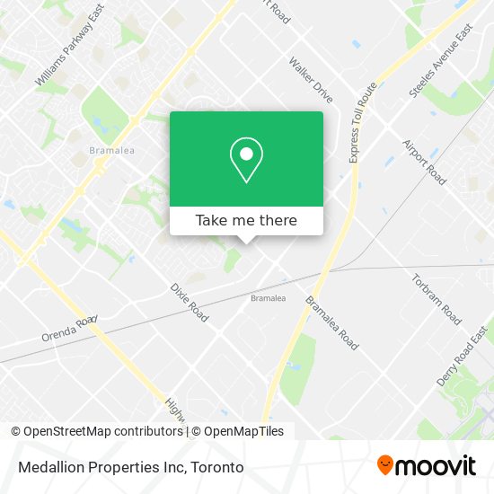 Medallion Properties Inc map