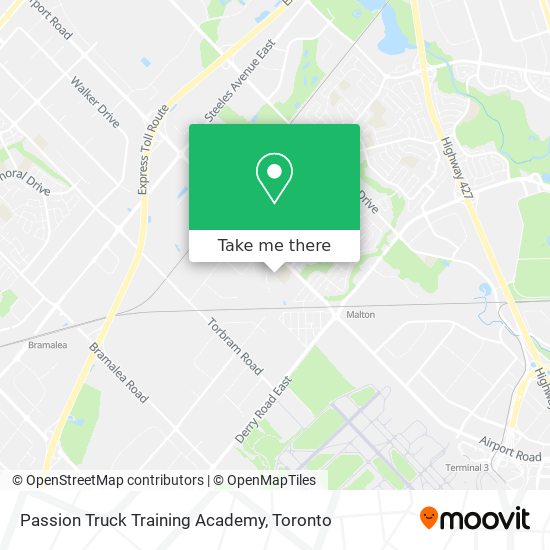 Passion Truck Training Academy map