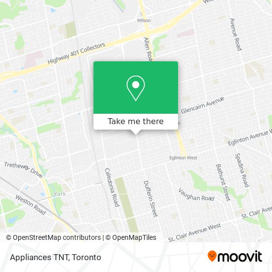 Appliances TNT map