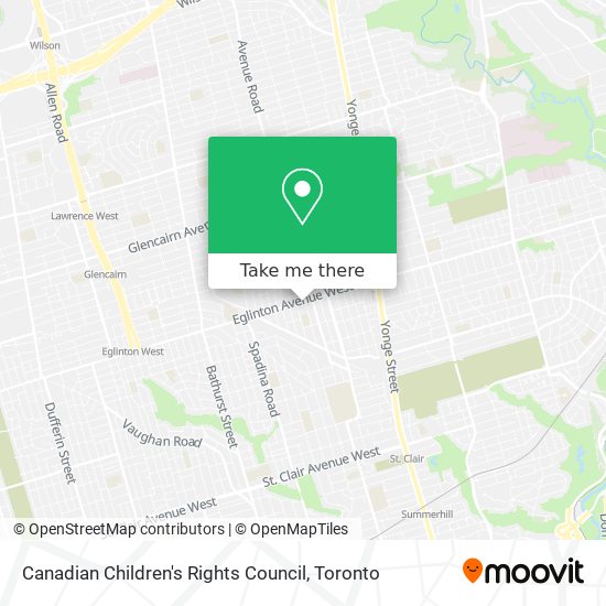 Canadian Children's Rights Council map