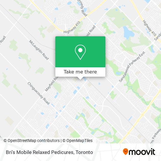 Bri's Mobile Relaxed Pedicures map