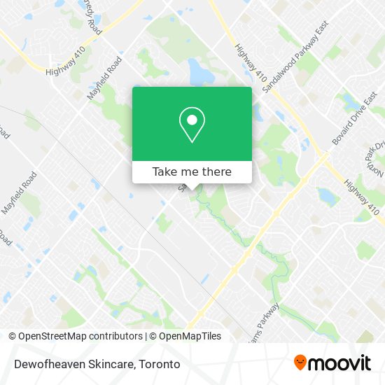 Dewofheaven Skincare map