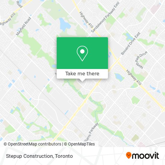 Stepup Construction map