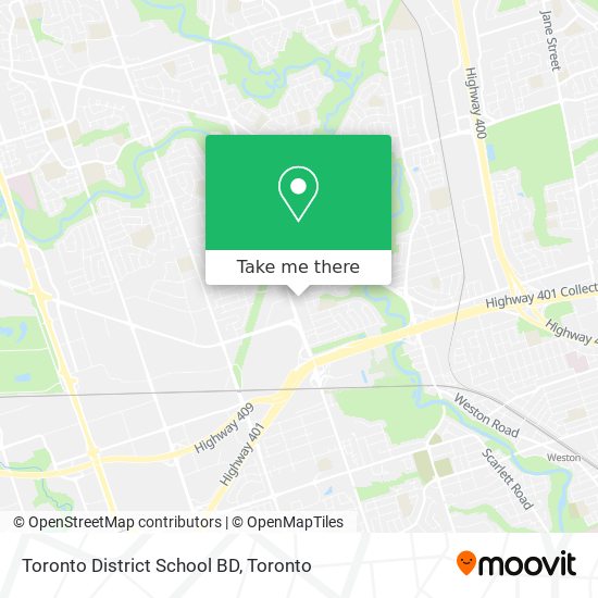 Toronto District School BD map