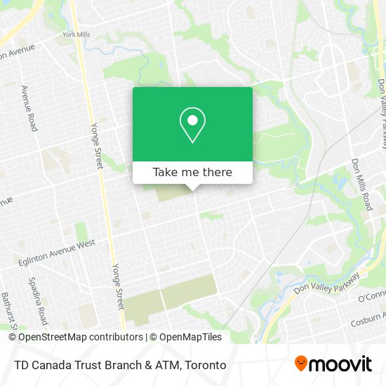 TD Canada Trust Branch & ATM map