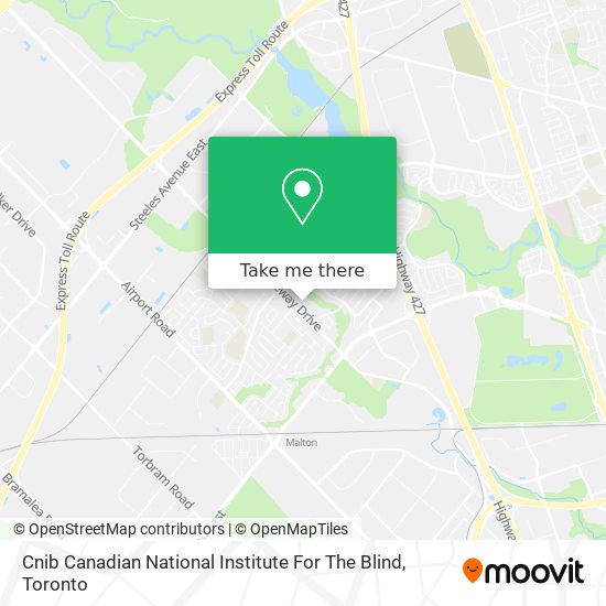 Cnib Canadian National Institute For The Blind map