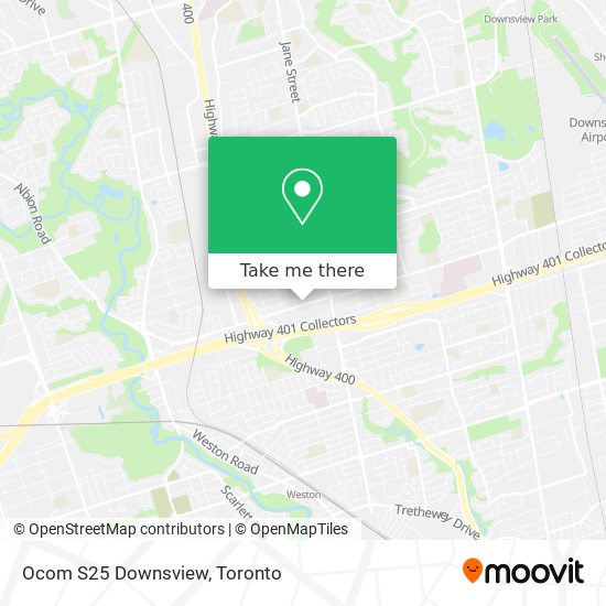 Ocom S25 Downsview map