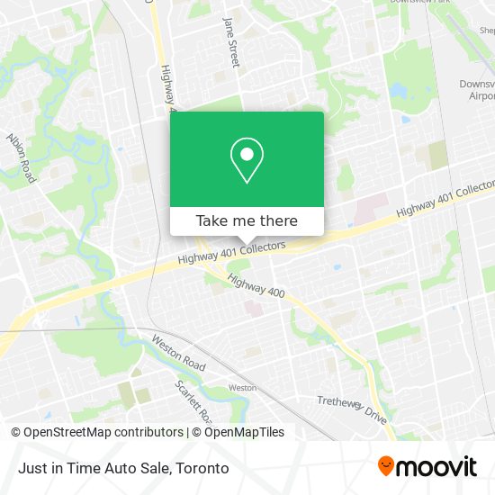 Just in Time Auto Sale map