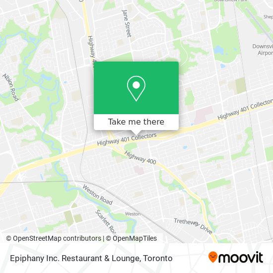 Epiphany Inc. Restaurant & Lounge map