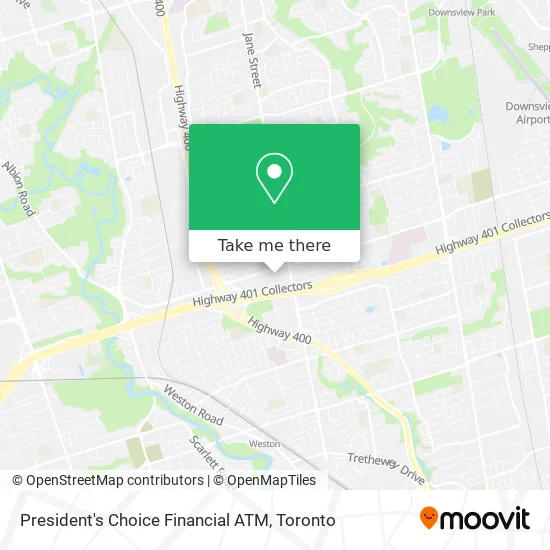 President's Choice Financial ATM map