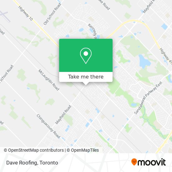 Dave Roofing map