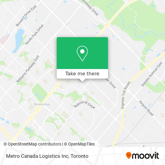 Metro Canada Logistics Inc map