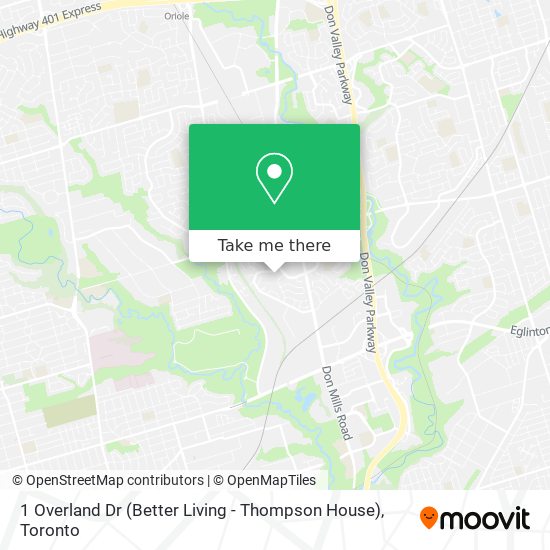 1 Overland Dr (Better Living - Thompson House) map