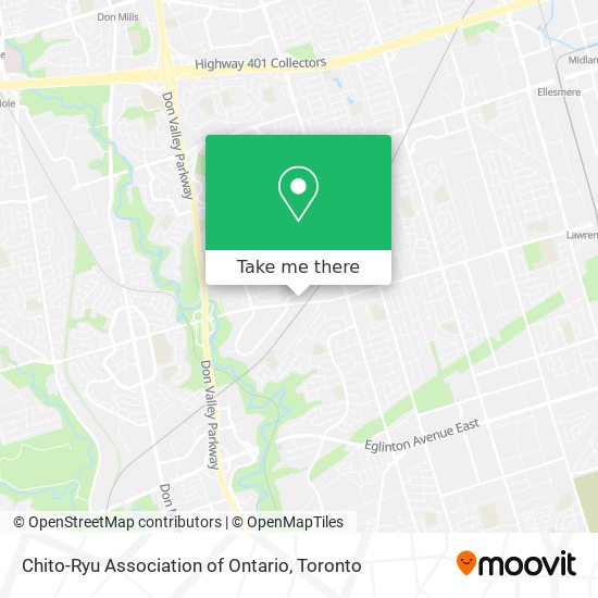 Chito-Ryu Association of Ontario map
