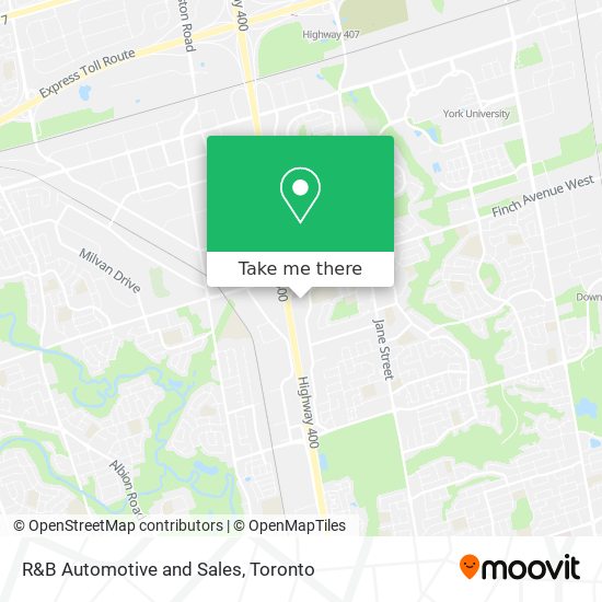 R&B Automotive and Sales map