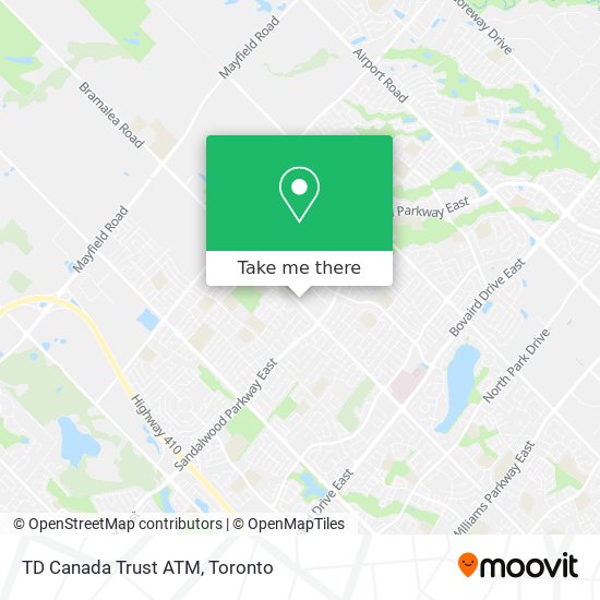 TD Canada Trust ATM map