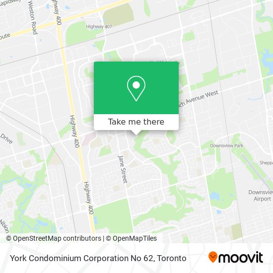 York Condominium Corporation No 62 map