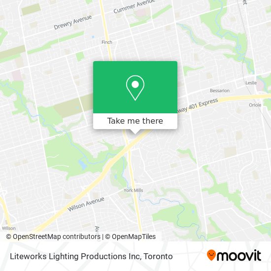 Liteworks Lighting Productions Inc map