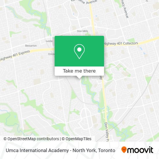 Umca International Academy - North York map