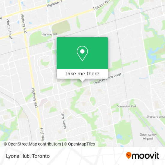 Lyons Hub map