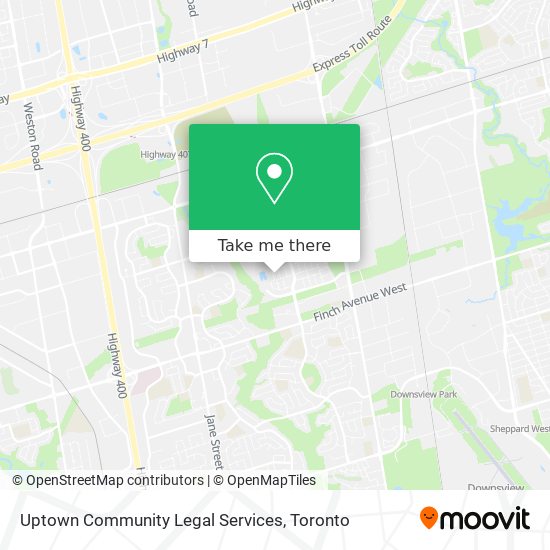 Uptown Community Legal Services map