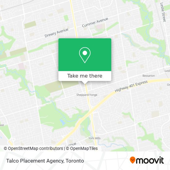 Talco Placement Agency map