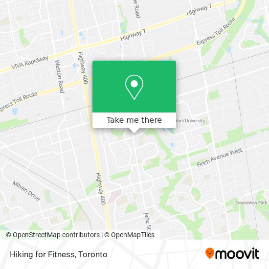 Hiking for Fitness map