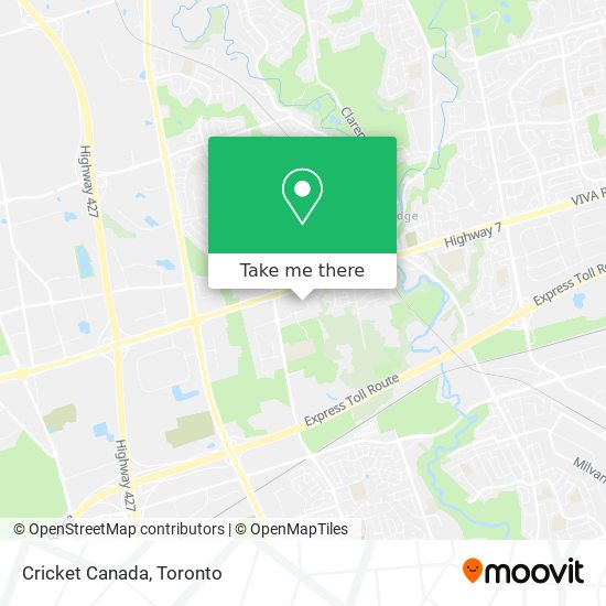 Cricket Canada map