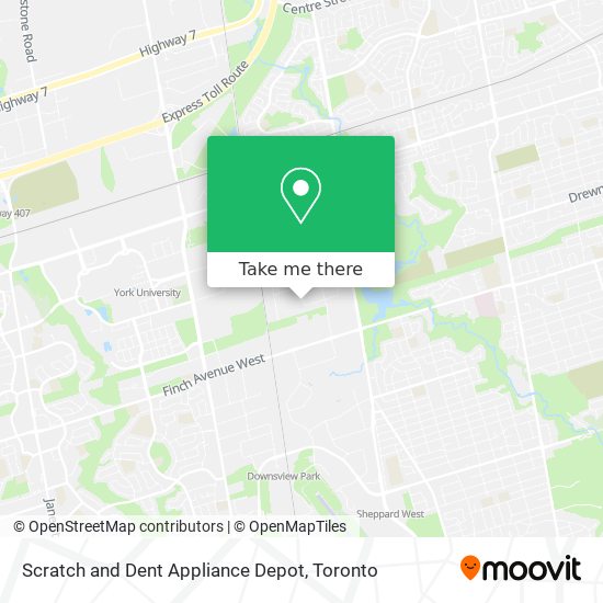 Scratch and Dent Appliance Depot map