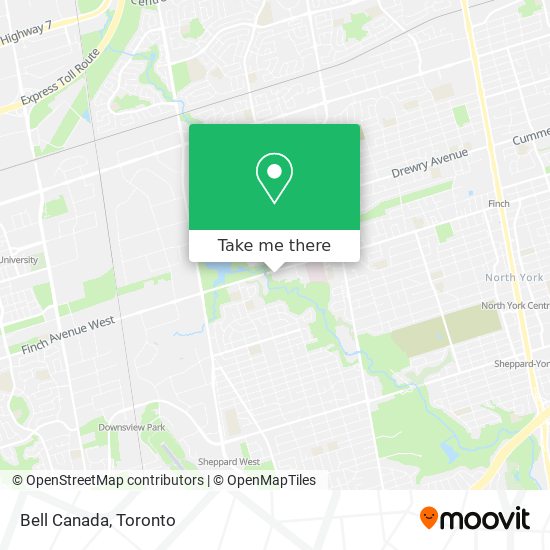 Bell Canada map