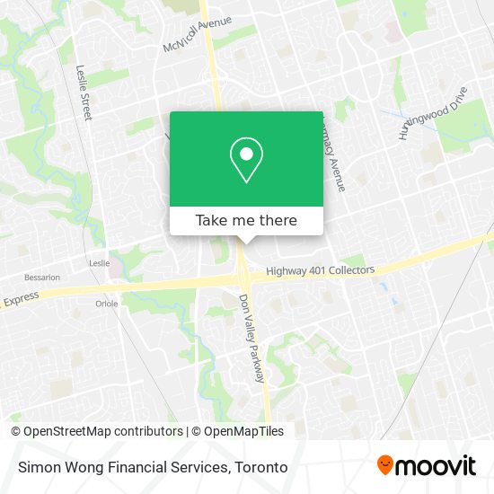 Simon Wong Financial Services map