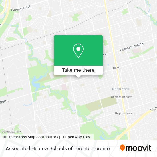 Associated Hebrew Schools of Toronto map