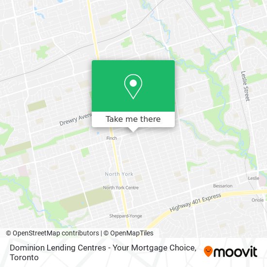 Dominion Lending Centres - Your Mortgage Choice map
