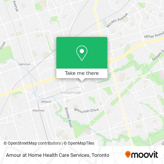 Amour at Home Health Care Services map