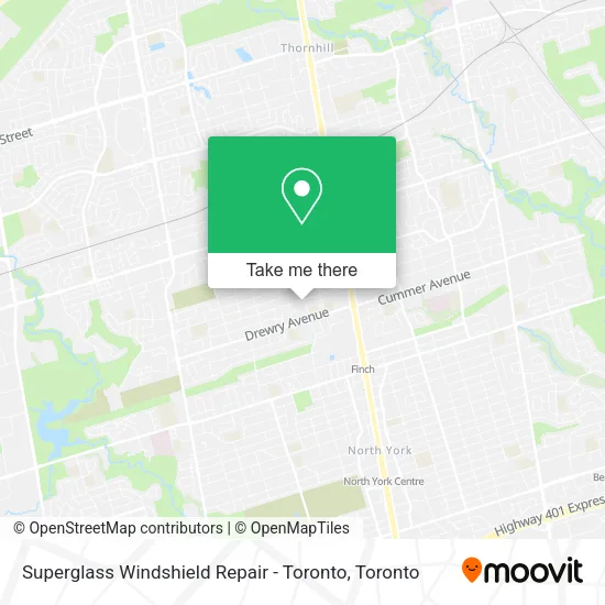 Superglass Windshield Repair - Toronto map